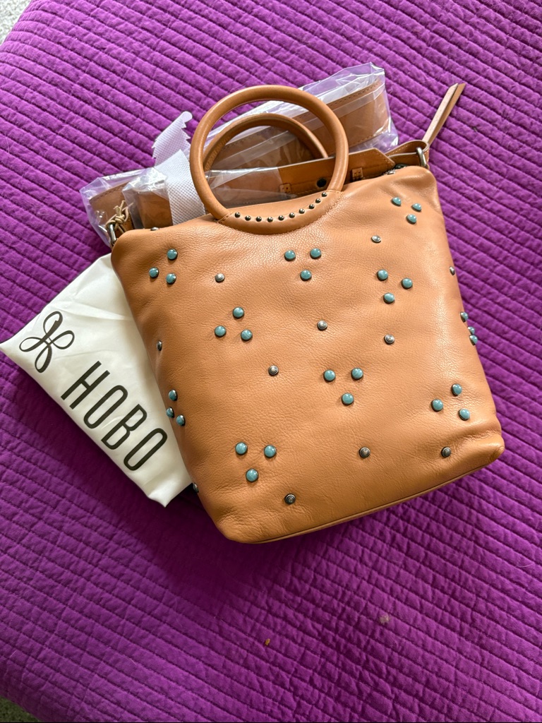 {Hobo} âMaggieâ Top Handle/Crossbody With Turquoise Stones